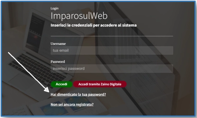 Area Docenti - Credenziali dimenticate