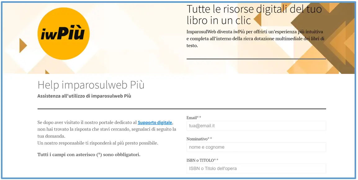 Area Studenti e famiglie - Modifica della mail di accesso